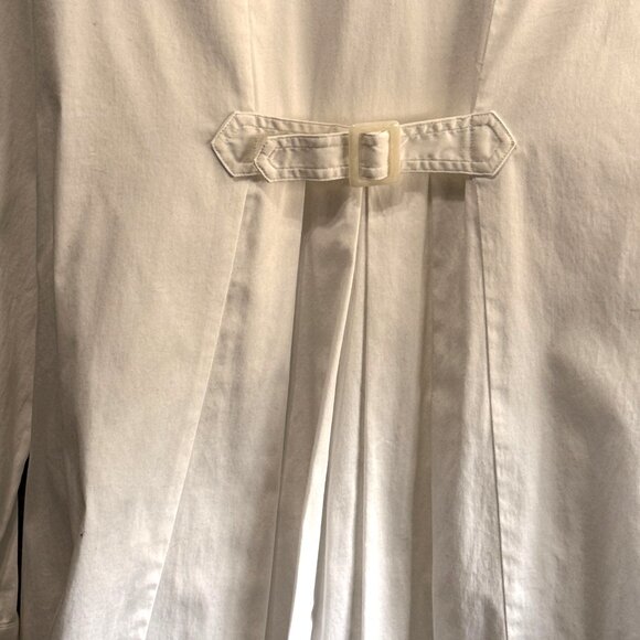 Soft Surroundings White ButtonTunic Shirt Size S Long Sleeve Tailored Fit - Picture 8 of 8